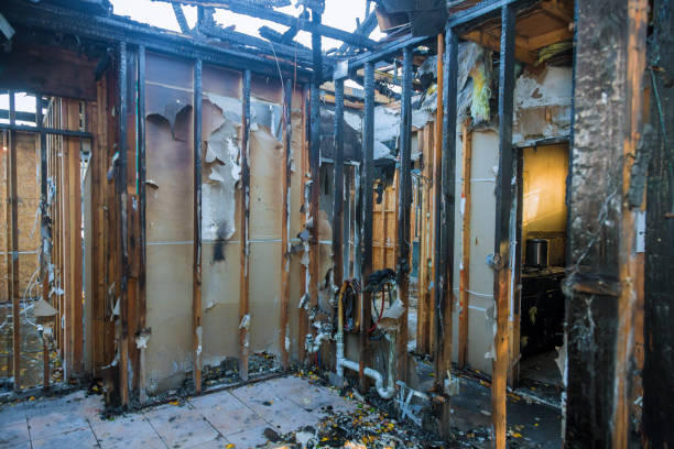Professional Emergency Fire Cleanup technician working in Harrah, OK